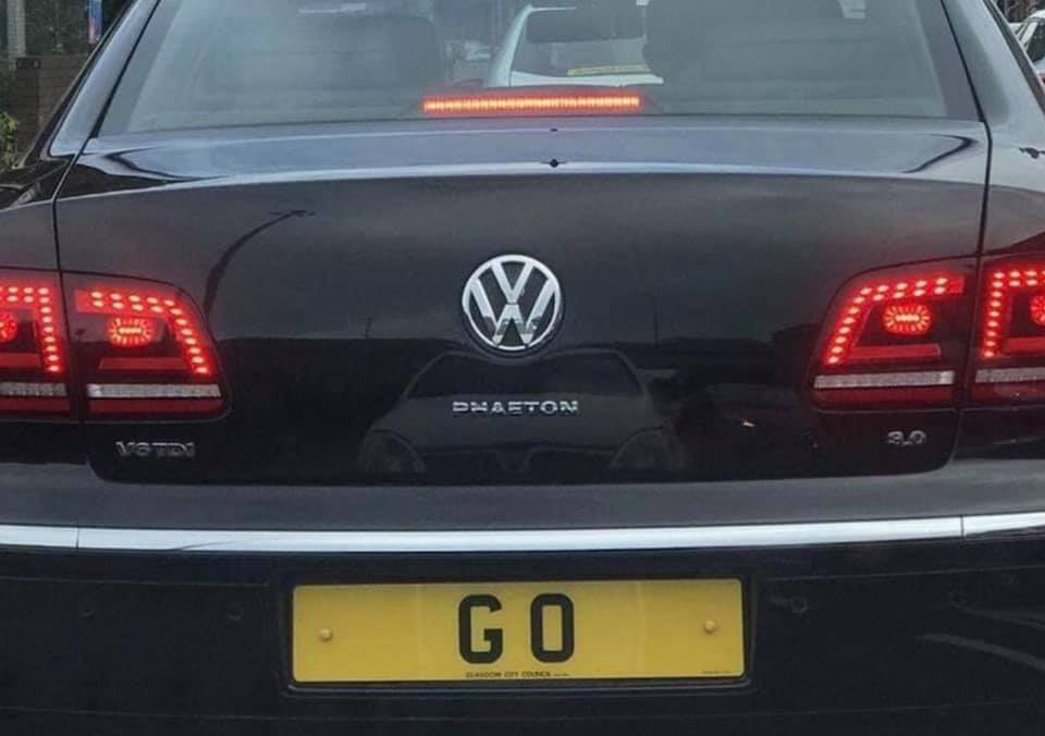G 0 Lord Provost of Glasgow Car Number Plate